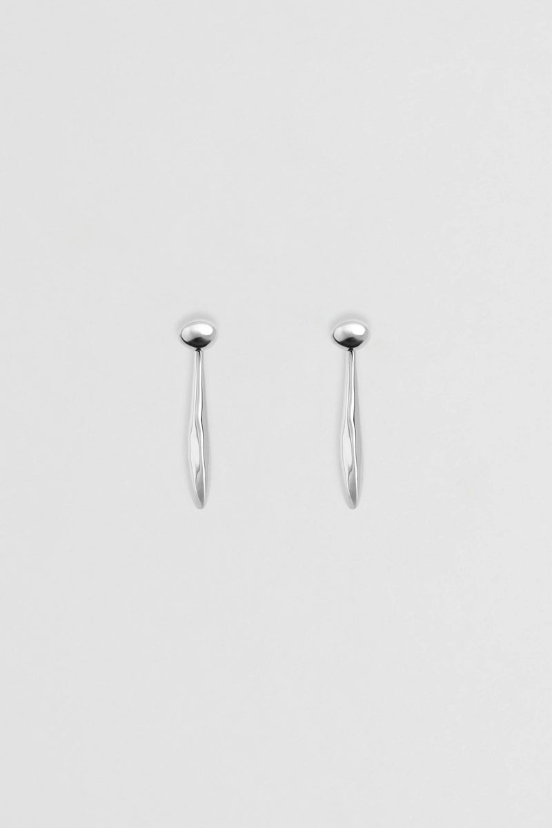 Verso Drop Earrings - Silver