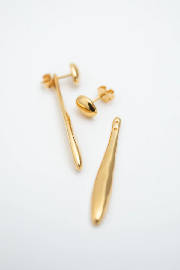 Vertigo Earrings - Gold