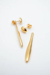 Verso Drop Earrings - Gold