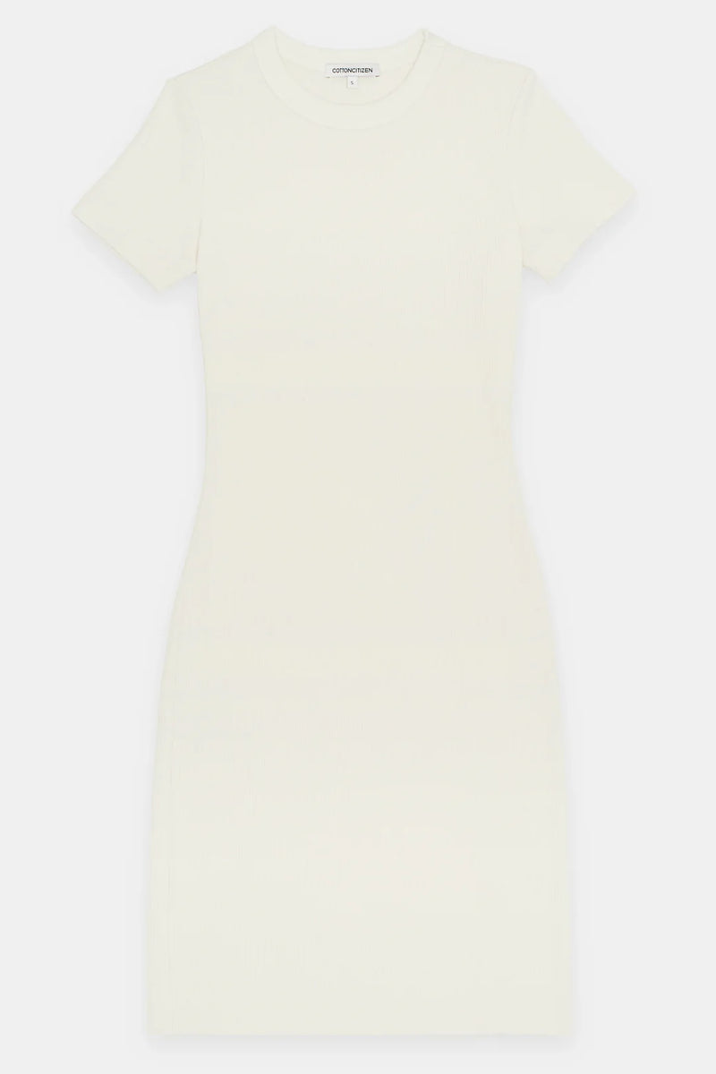 Verona Tee Mini Dress - Bone