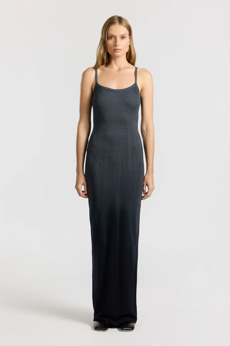 Verona Spaghetti Maxi Dress - Black Cast