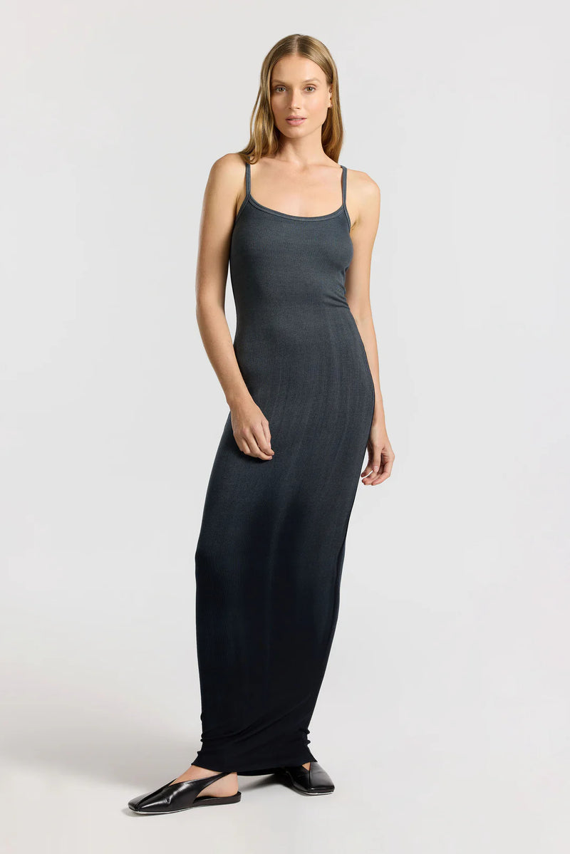 Verona Spaghetti Maxi Dress - Black Cast