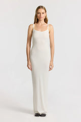 Verona Spaghetti Maxi Dress - Bone