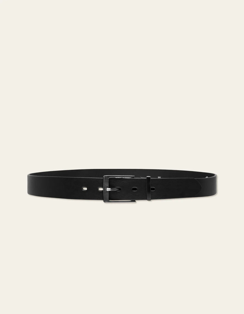 Walker Leather Belt - Black