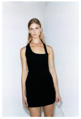 Asym Racer Dress - Black