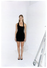 Asym Racer Dress - Black