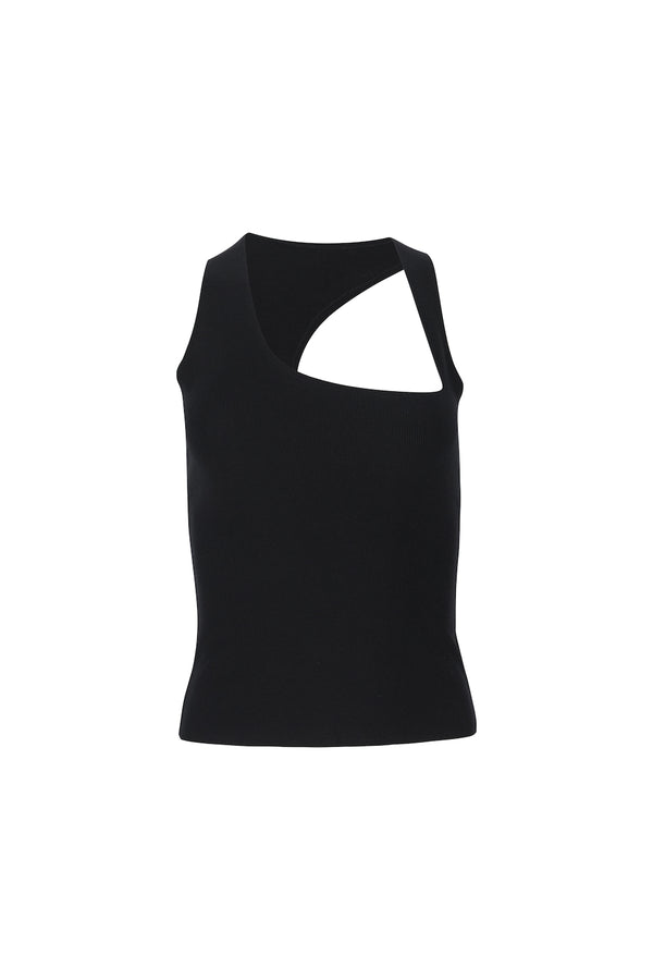 Asym Racer Top - Black