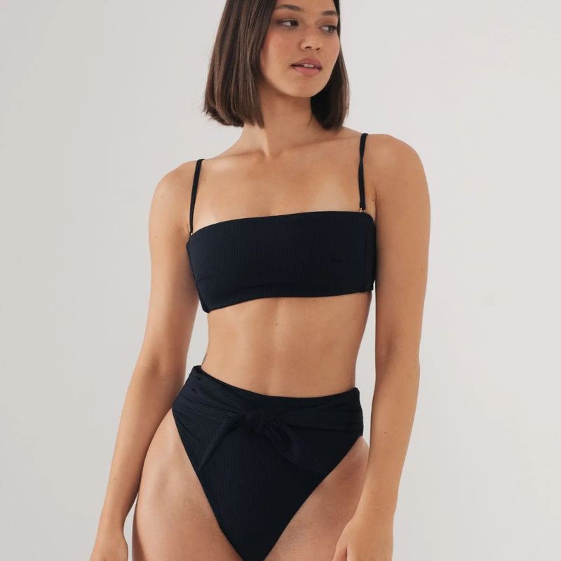 Summer Top - Black Rib