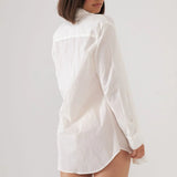 Long Sleeve Button Down - Cream