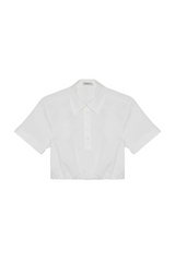 Nicky Cropped Top - White