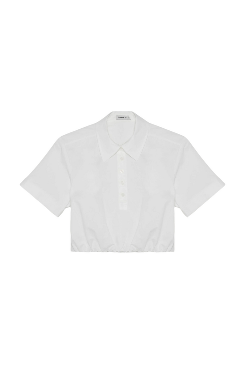 Nicky Cropped Top - White