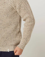 Waffle Crew Neck Jumper - Skiddaw