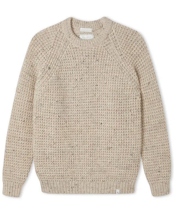 Waffle Crew Neck Jumper - Skiddaw