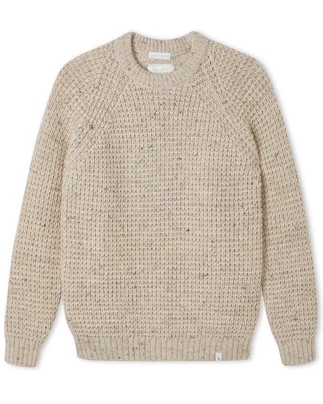 Waffle Crew Neck Jumper - Skiddaw