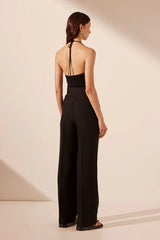 Irena High Waisted Tailored Pant - Black