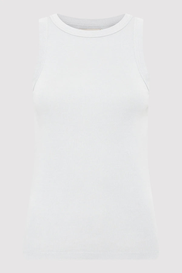 Organic Cotton Bateau Tank - Silver