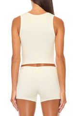 Square Neck Tank - Cream