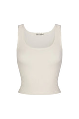 Square Neck Tank - Cream