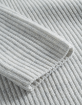 Eddie Wool Rib Rollneck Knit - Snow