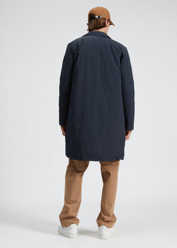 Leon Nylon Coat - Black/Navy