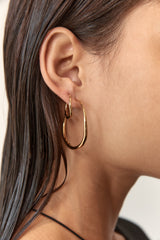 Momento Large Hoops - Gold